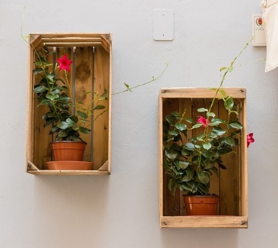 IMAGE via Pixabay  /  If your space is very limited, garden right on your walls! You can also offer to garden on someone else's behalf, such as an infirm neighbor who can't maintain the garden on their own anymore, or see if a local business will let you take over their storefront planters. See, you kind of do give a shit, you big lug.